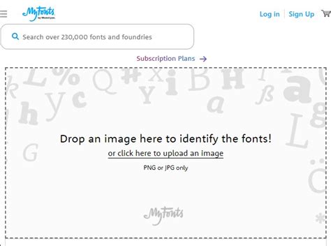 whatthefont website